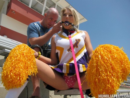 Rough sex and humiliation for blue-eyed blonde cheerleader Shawna Lenee